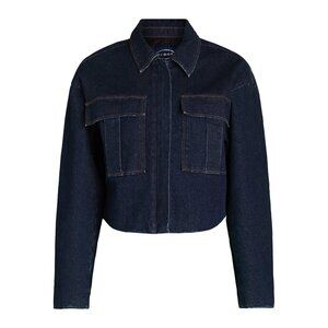 Scoop Women's Oversized Cropped Denim Jacket XS(0-2)